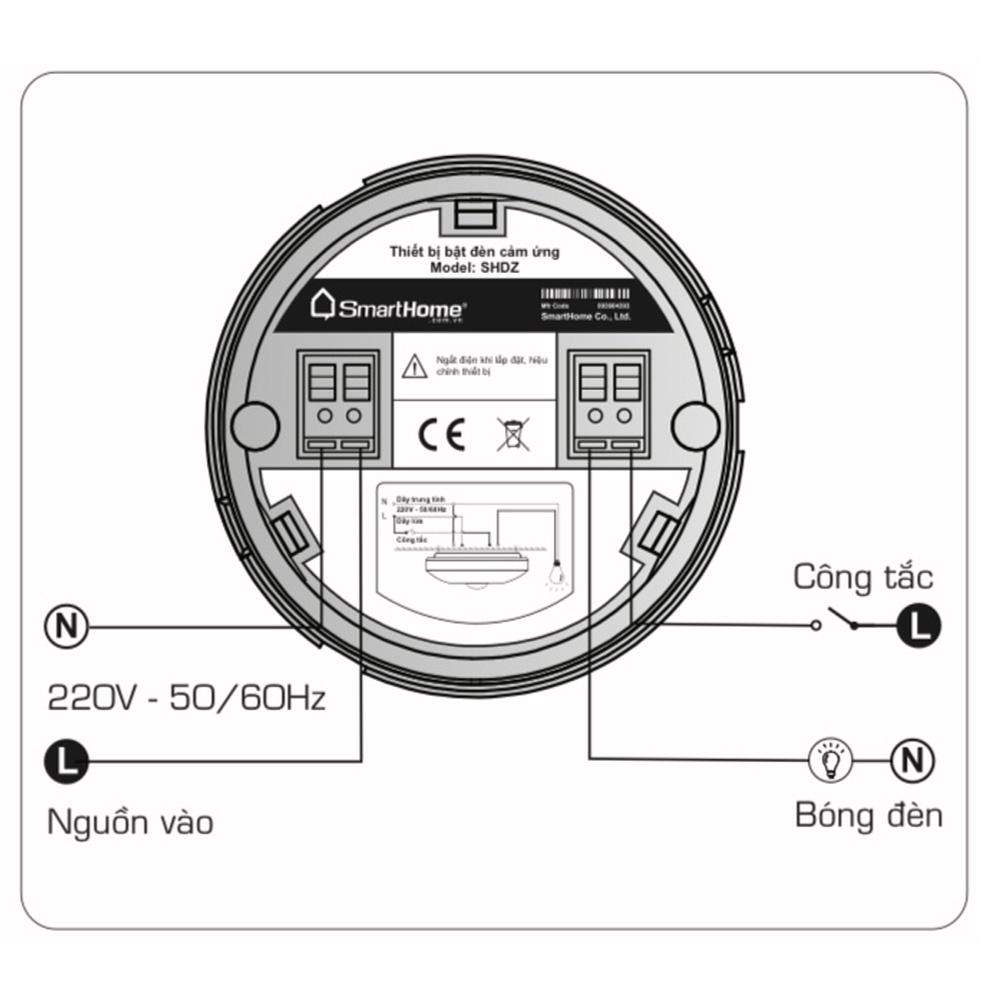 Thiết bị bật tắt đèn tự động SH-D2-BKAV