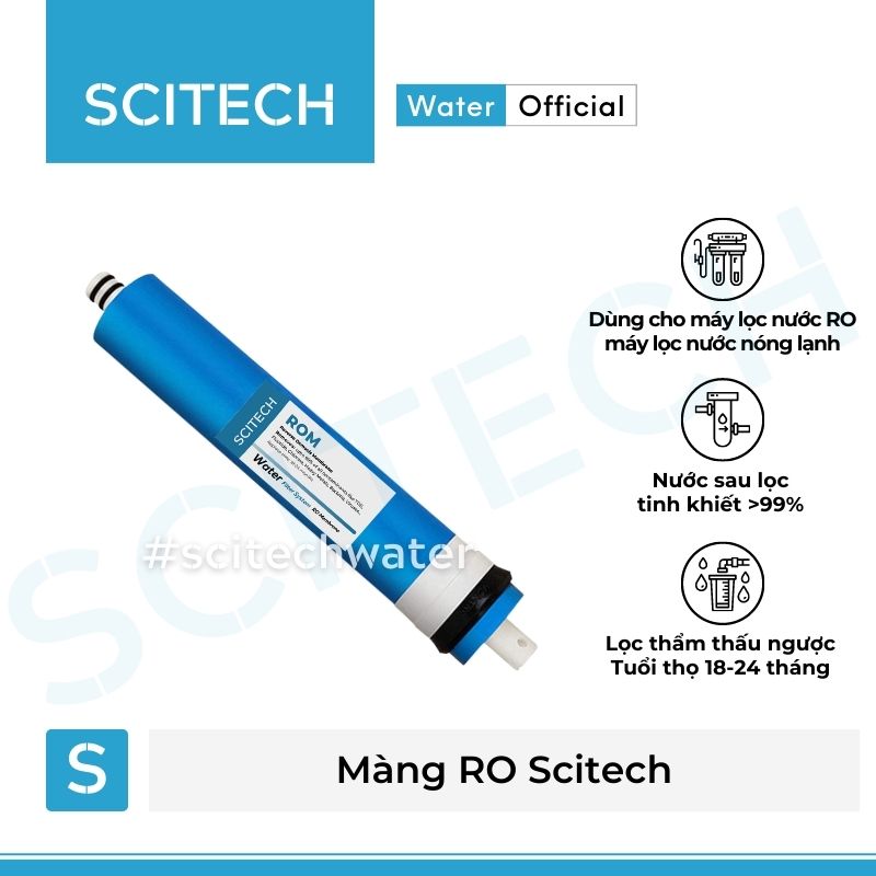 Màng RO Scitech 50/75/100GPD - Hàng chính hãng