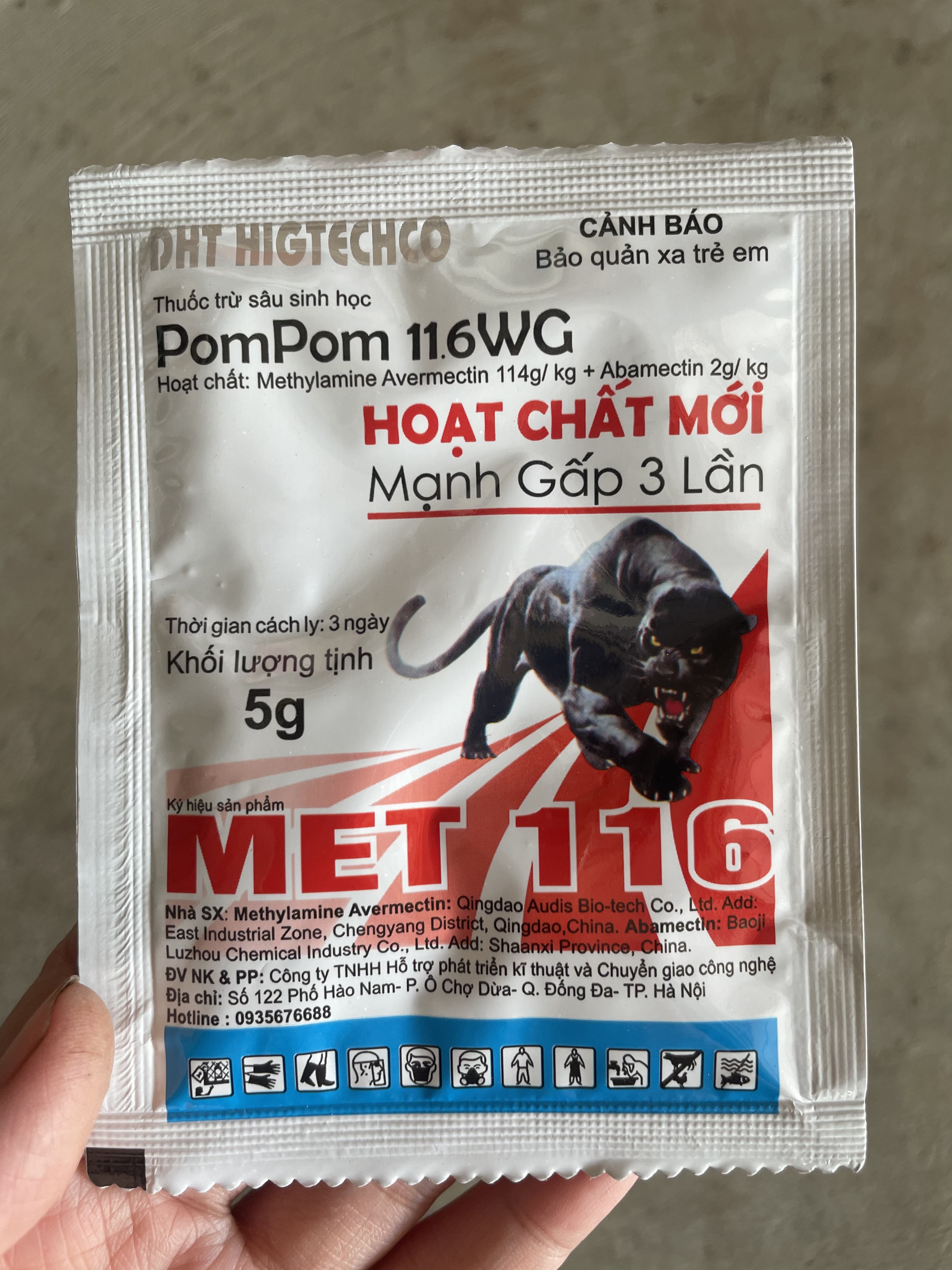 MET 116 TRỪ SÂU SINH HỌC