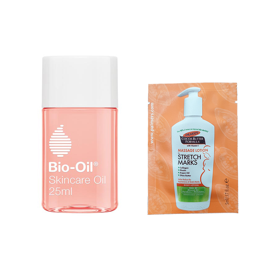 Bio oil 25ml dầu dưỡng da giảm rạn, ngừa thâm, mờ sẹo + Tặng ngay 1 lotion dưỡng ẩm, ngăn ngừa rạn Palmer's 5ml của mỹ