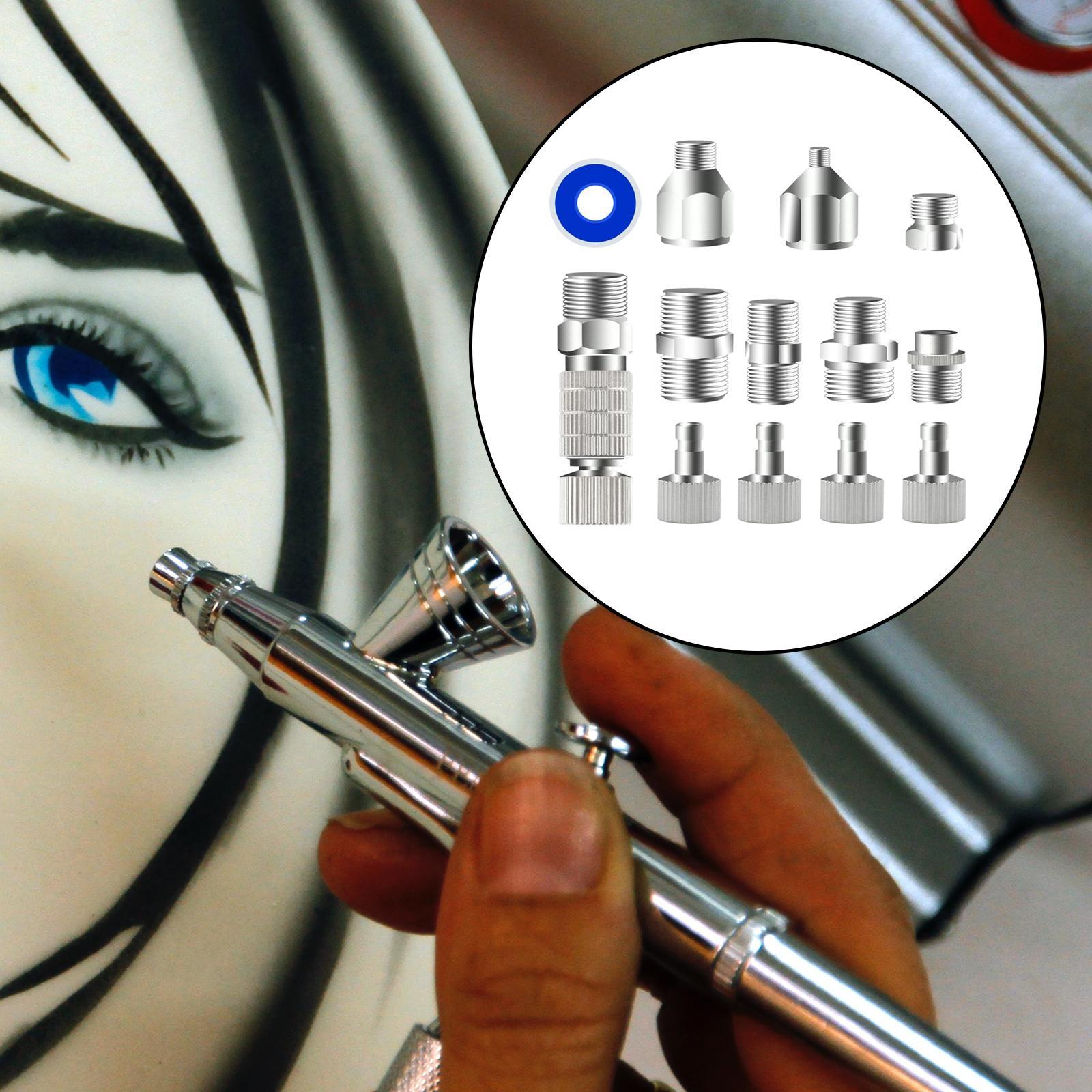 13 Pieces Airbrush Adaptor Set Durable Airbrush Disconnect Fitting Connector
