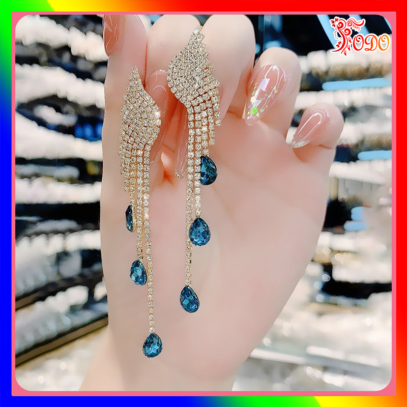 Bông tai kiểu đi làm đính đá đi dạo cá tính đi đám cưới đi chơi JE429 sang trọng xu hướng mới - [Thời Trang ToDo