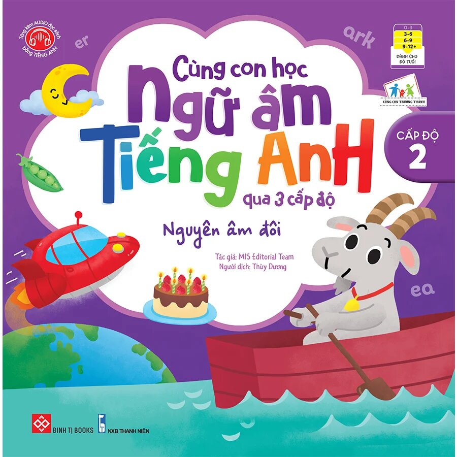 Cùng Con Học Ngữ Âm Tiếng Anh Qua 3 Cấp Độ - Nguyên Âm Đôi