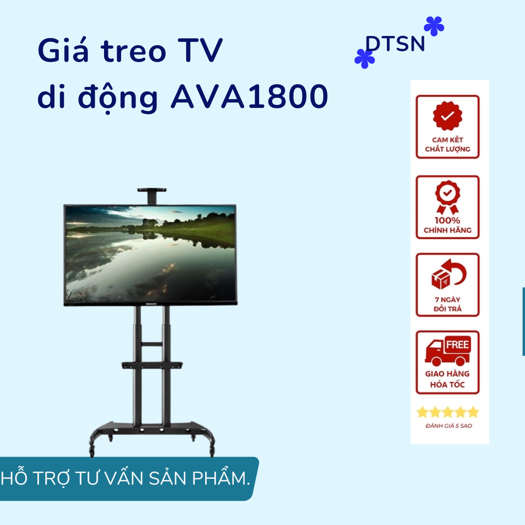 Giá treo TV di động AVA1800-70-1P 50-80 inch - Hàng nhập khẩu