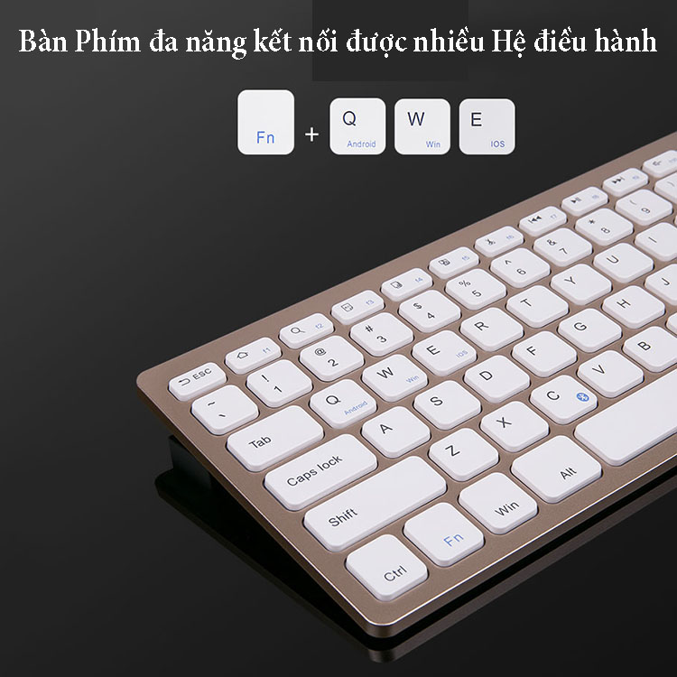 Bàn phím Bluetooth Đa Năng dành cho Điện thoại, iPad, Laptop (TẶNG kèm Pin)