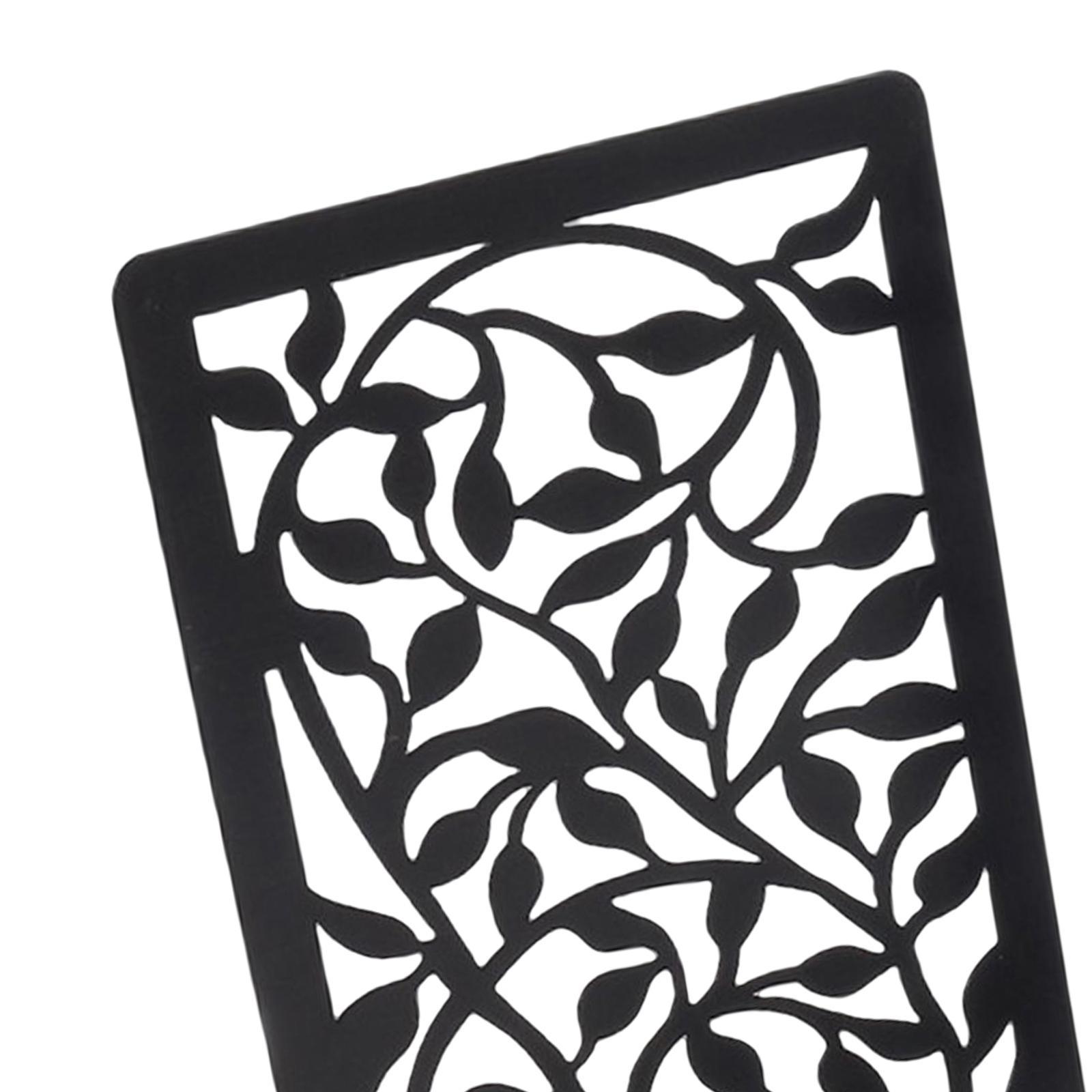 Book Ends, Heavy Duty Iron Bookend Supports Stable Bookends for Home Restaurant Binder