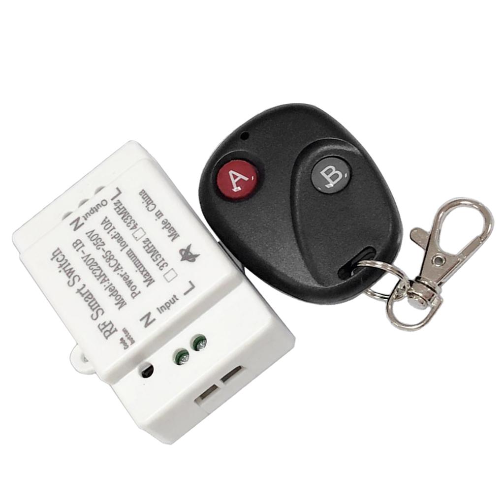 Bộ Chuyển đổi Rơle điều Khiển Từ Xa Không Dây AC 85-250V RF + Bộ Thu