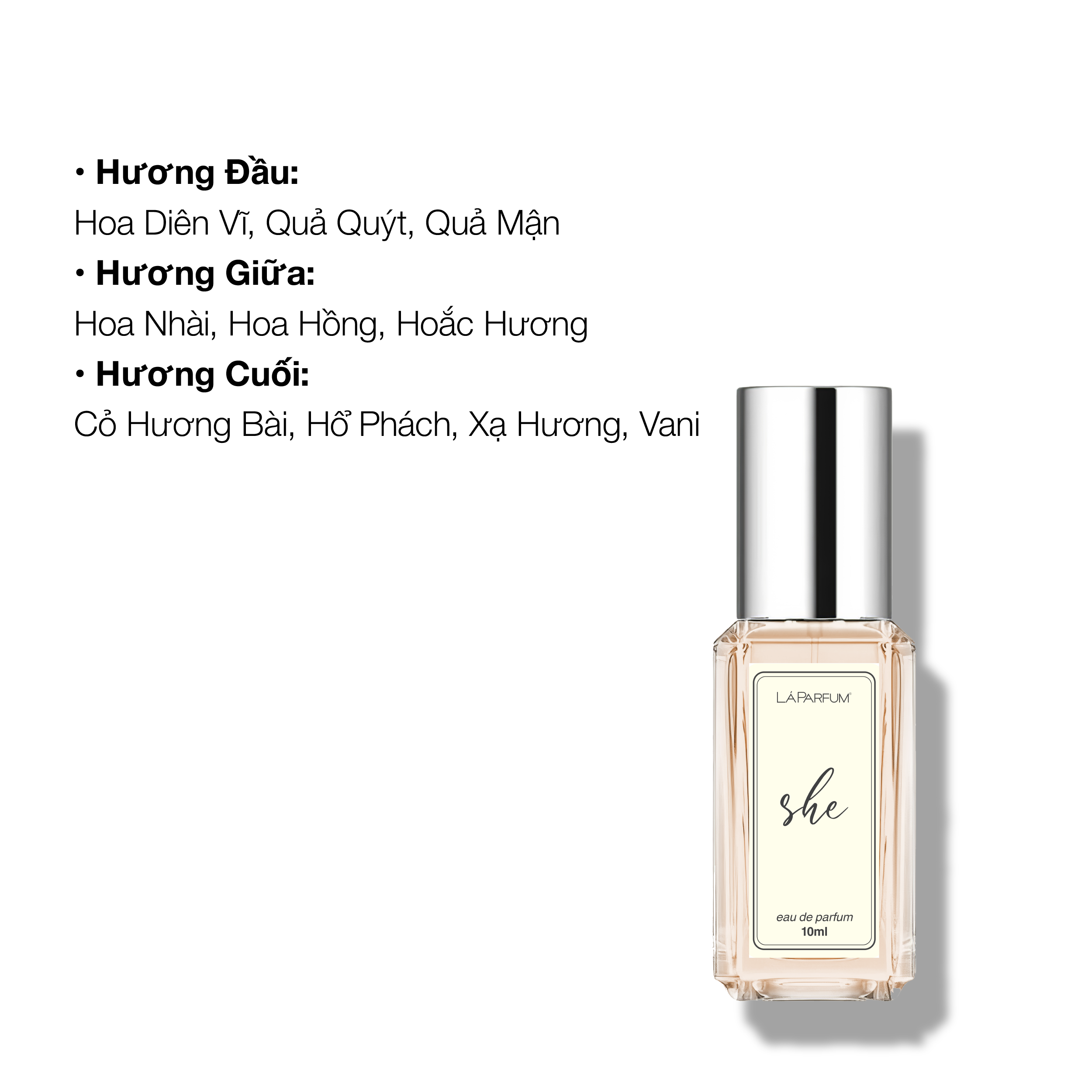 Nước hoa Lá House She 3ml/10ml/30ml
