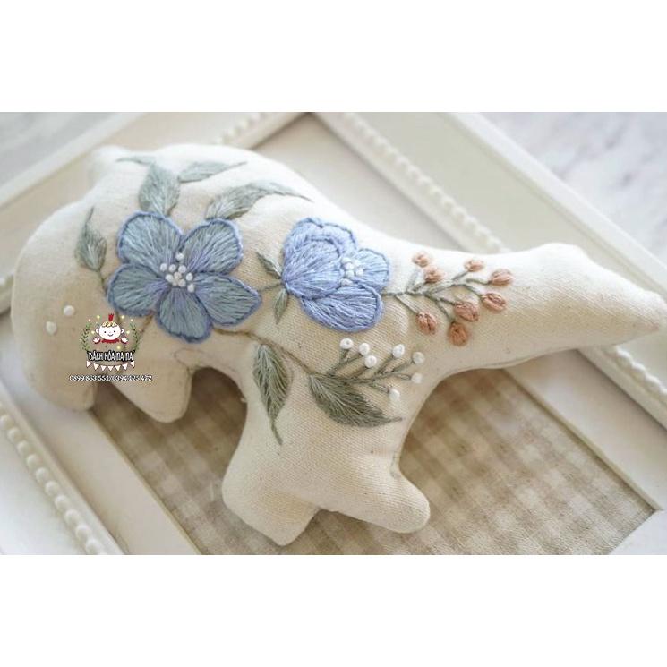 Bộ kit Nguyên liệu bạn tự làm gấu / thỏ bông D.I.Y tự thêu Quà tặng đáng yêu Home Decor Handmade - Bách hóa Na Na