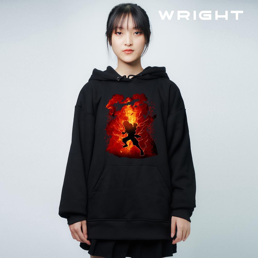 Áo hoodie anime luffy one piece space phong cách lửa thần Wright oversize unisex