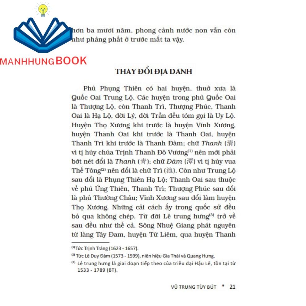 Sách - Vũ Trung tuỳ bút (bìa mềm)