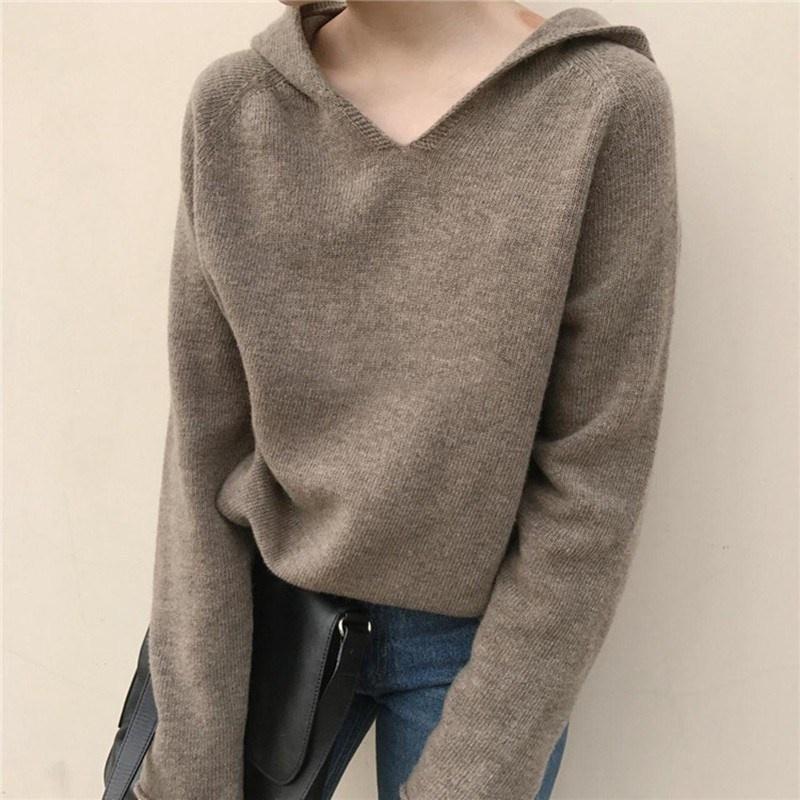 MS339 Áo hoodies len nữ có mũ