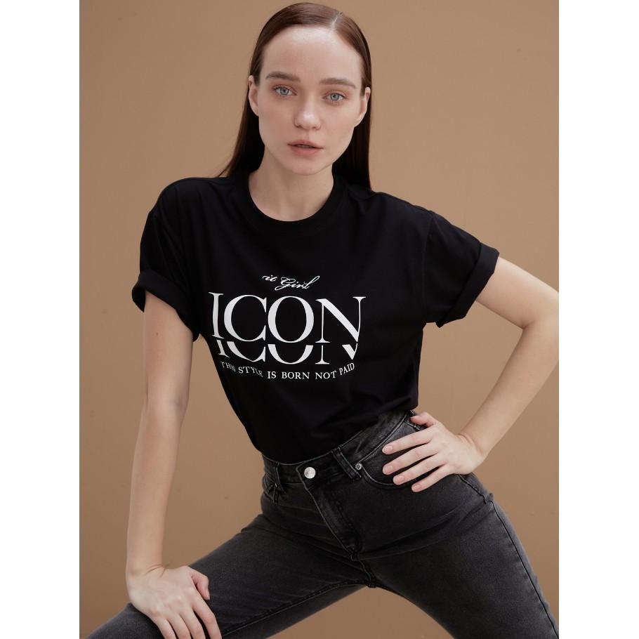 COCO SIN - Áo Thun Đen Icon