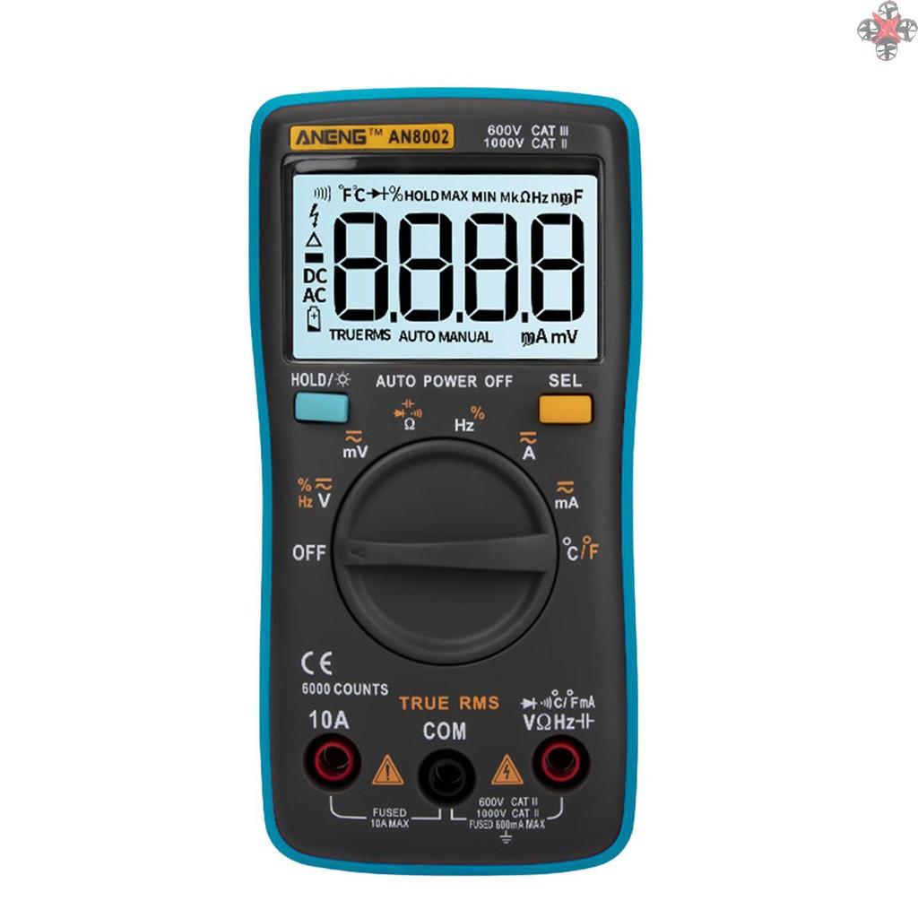 Đồng Hồ Vạn Năng Kỹ Thuật Số Aneng An8002 6000 Kèm Phụ Kiện