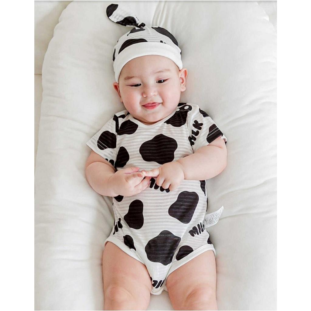 Set Suit+mũBò sữa siêu cute