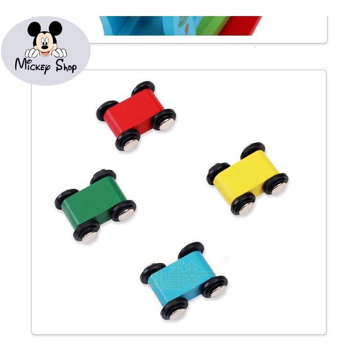 Xe Cầu Trượt ĐỒ CHƠI GỖ AN TOÀN Tặng Kèm 4 Xe Rèn Kỹ Năng Khéo Léo Cho Bé