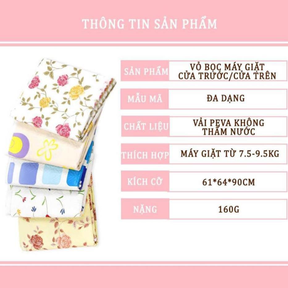 Vỏ Bọc Máy Giặt Áo Chụp Cửa Trước, Cửa Ngang, Cửa Trên,Cửa Đứng Loại 7kg,8kg,9kg Chùm Chống Bụi.