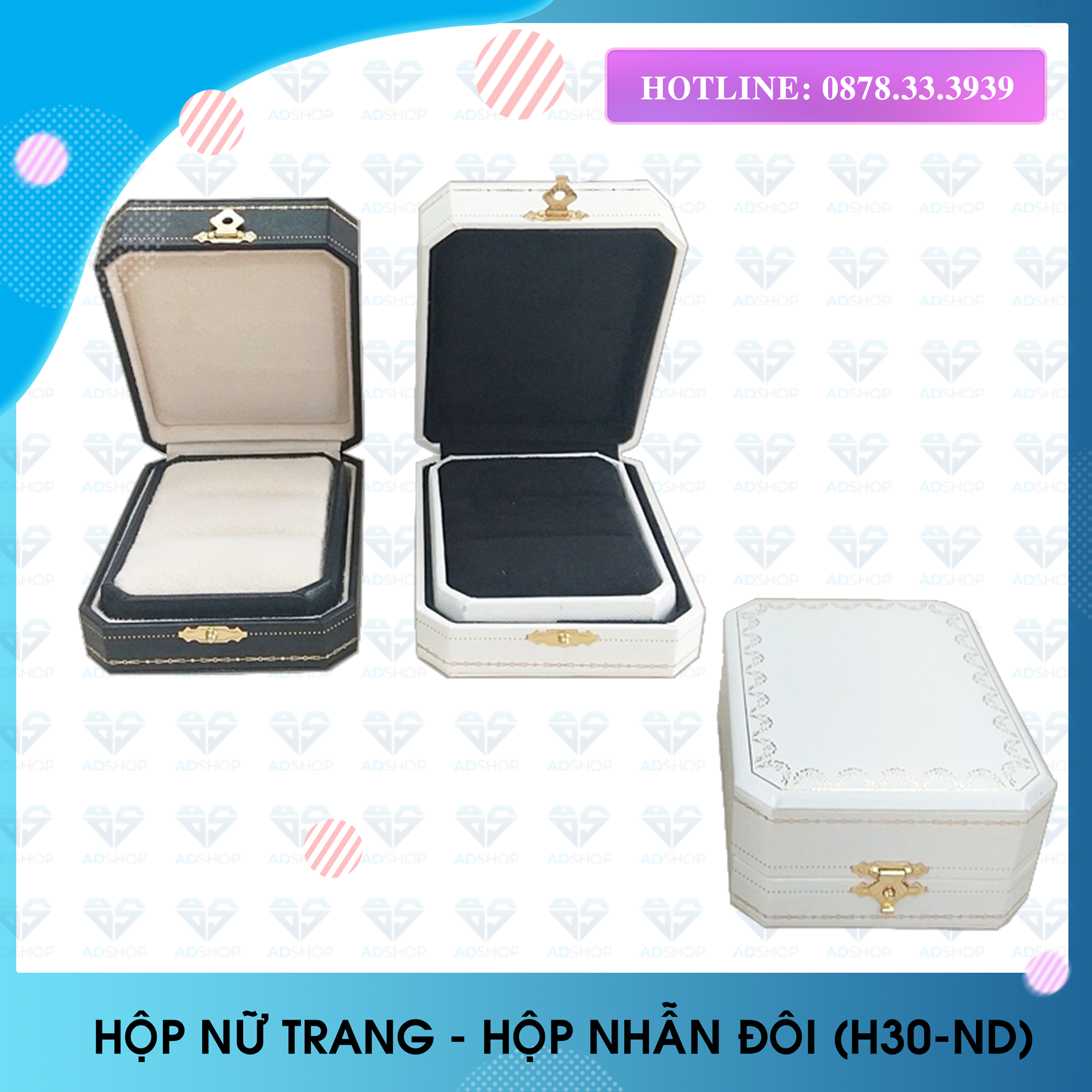 Hộp Đựng Nhẫn Đôi Nhẫn Cưới