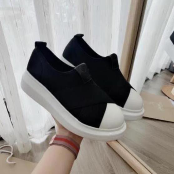 Sneakers Nữ, Giày Thể Thao Nữ Dây Chéo Độn Đế 4cm Đế Phẳng Dành Mùa Thu Đông Năng Động Cá Tính MinhtuShoes Giày Cao Cấp