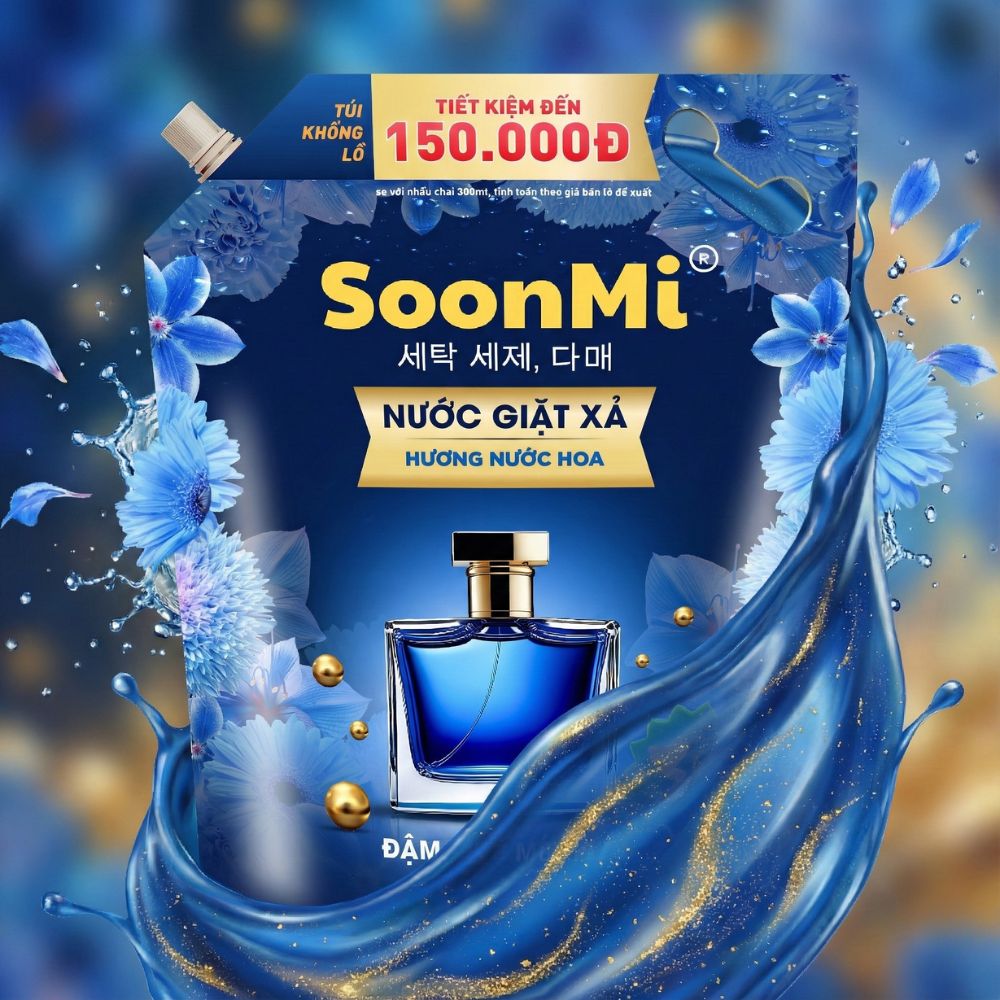 Giá sỉ đại lý nguyên thùng Soonmi nước giặt, giặt xả, nước xả, lau sàn, rửa chén, tây toilet - hàng chính hãng