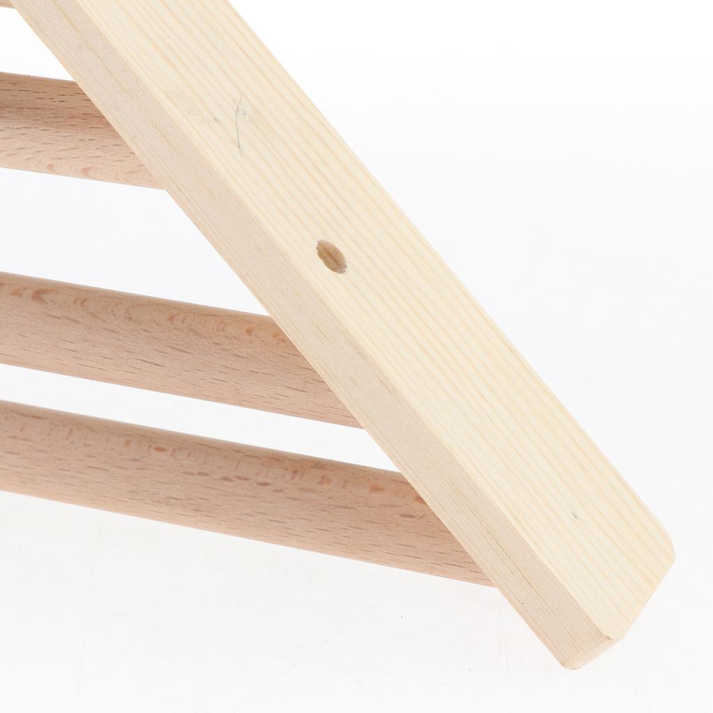 Wooden Parrot Bird Cage Stand Platform Perches Pet Toy for Budgie Hamster