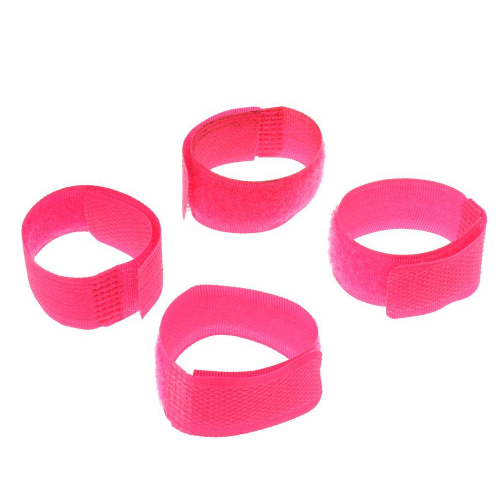 4pcs Reusable Nylon Hook Loop Cable Cord Ties Tidy Straps PC TV Organiser