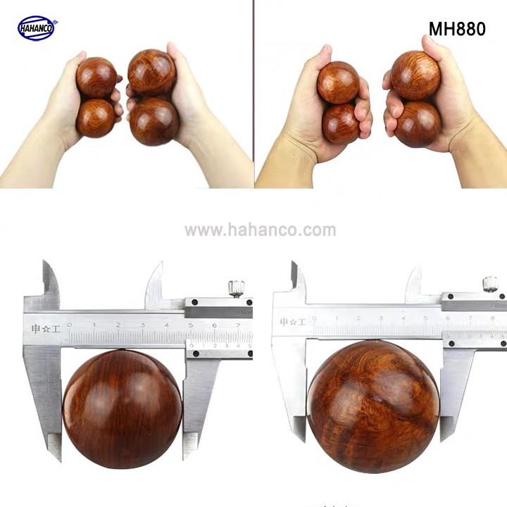 COMBO 2 quả bi lăn tay Mát xa Gỗ hương đỏ 5cm, 6cm ️ đơn