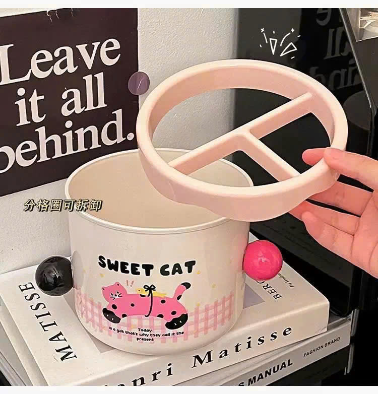Hộp Đựng Cọ Trang Điểm Đa Năng Cute Puppy/Sweet Cat Có Ngăn Chia – Hộp Đựng Mỹ Phẩm, Son, Hộp Đựng Bút Để Bàn Dễ Thương - HÀNG CHÍNH HÃNG MINIIN