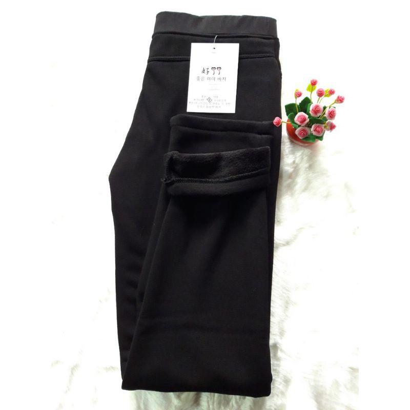 Quần Legging Lót Lông Big Size 80kg Siêu Ấm Cho Nữ