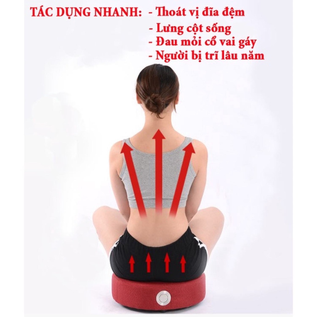 Đệm Xông Ngải Cứu Điều Chỉnh Nhiệt Độ, Ghế Xông Ngải Cứu Kèm Ngải đoạn 108 viên, Ga Bọc Vệ Sinh Sang Trọng