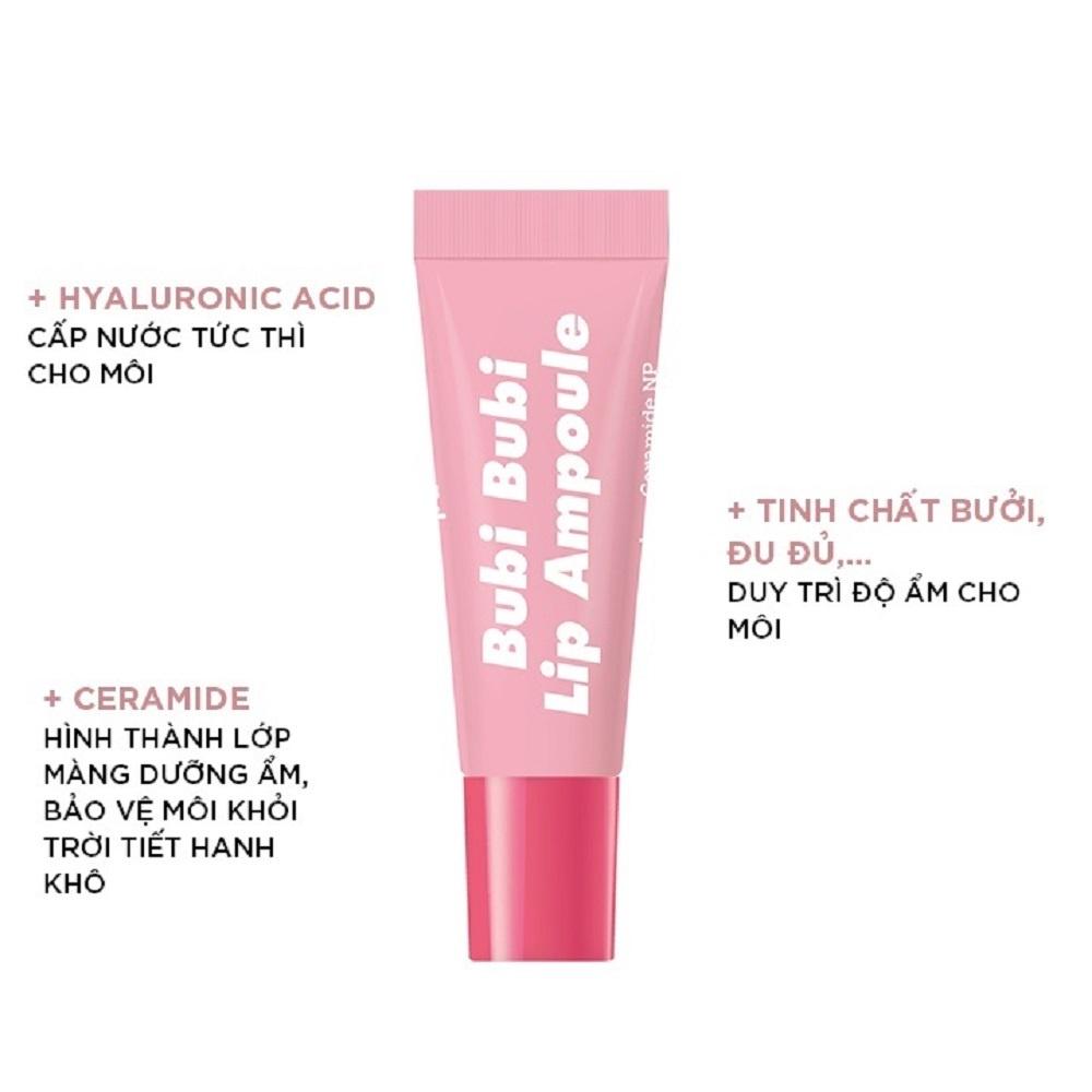 Bộ 3 Sản Phẩm Dưỡng Môi Dưỡng Ẩm Cho Môi Unpa Bubi Bubi Lip (Son3.8g, TTBC10ml, Tinh chất 10ml)