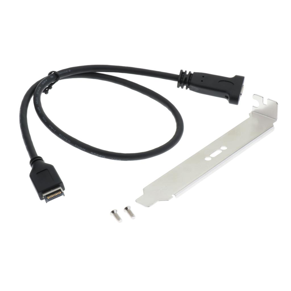 USB3.1 Front Panel Header Type E to Type-C Female Extension Cable