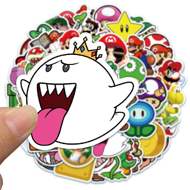 Sticker 50 miếng hình dán Mario SetC