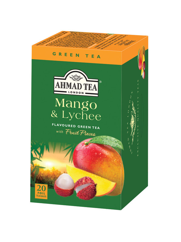 TRÀ XANH AHMAD ANH QUỐC - VẢI & XOÀI - Mango & Lychee - Sự kết hợp mang hương vị nhiệt đới