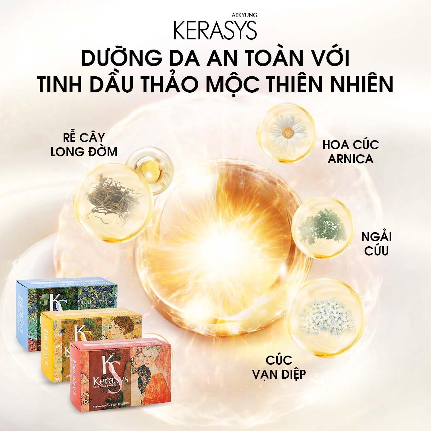 Xà bông dưỡng da cao cấp Hàn Quốc Kerasys Vital Energy Bar - Vàng (Dành cho da thường) 100gr