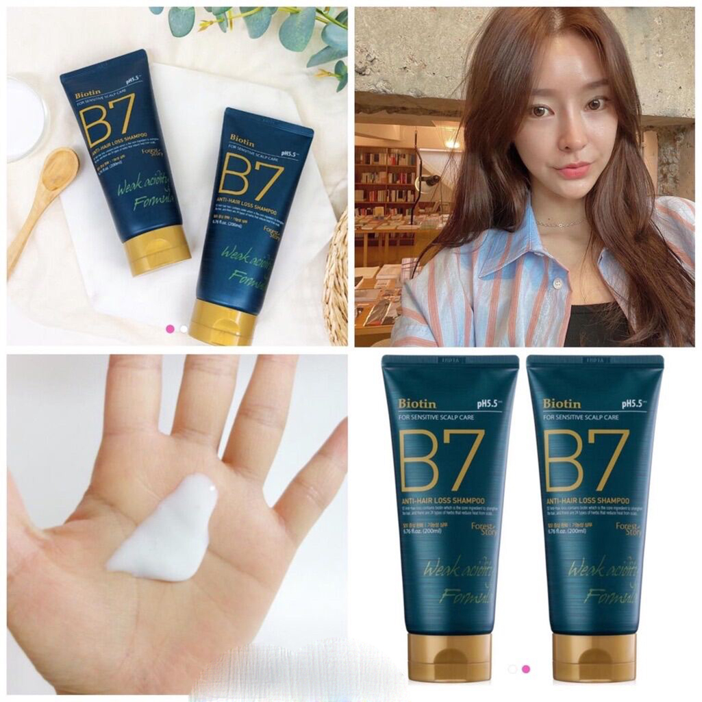 Dầu gội xả thảo dược thiên nhiên Biotin B7 Anti Hair Loss Shampoo cân bằng độ PH 5.5 Hàn Quốc