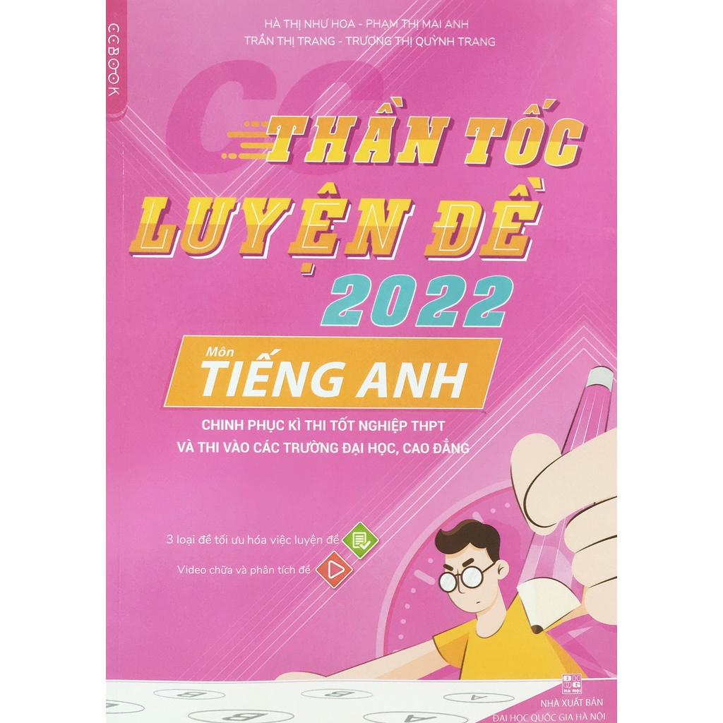 Sách - Thần tốc luyện đề 2022 môn Tiếng Anh - CCBooks