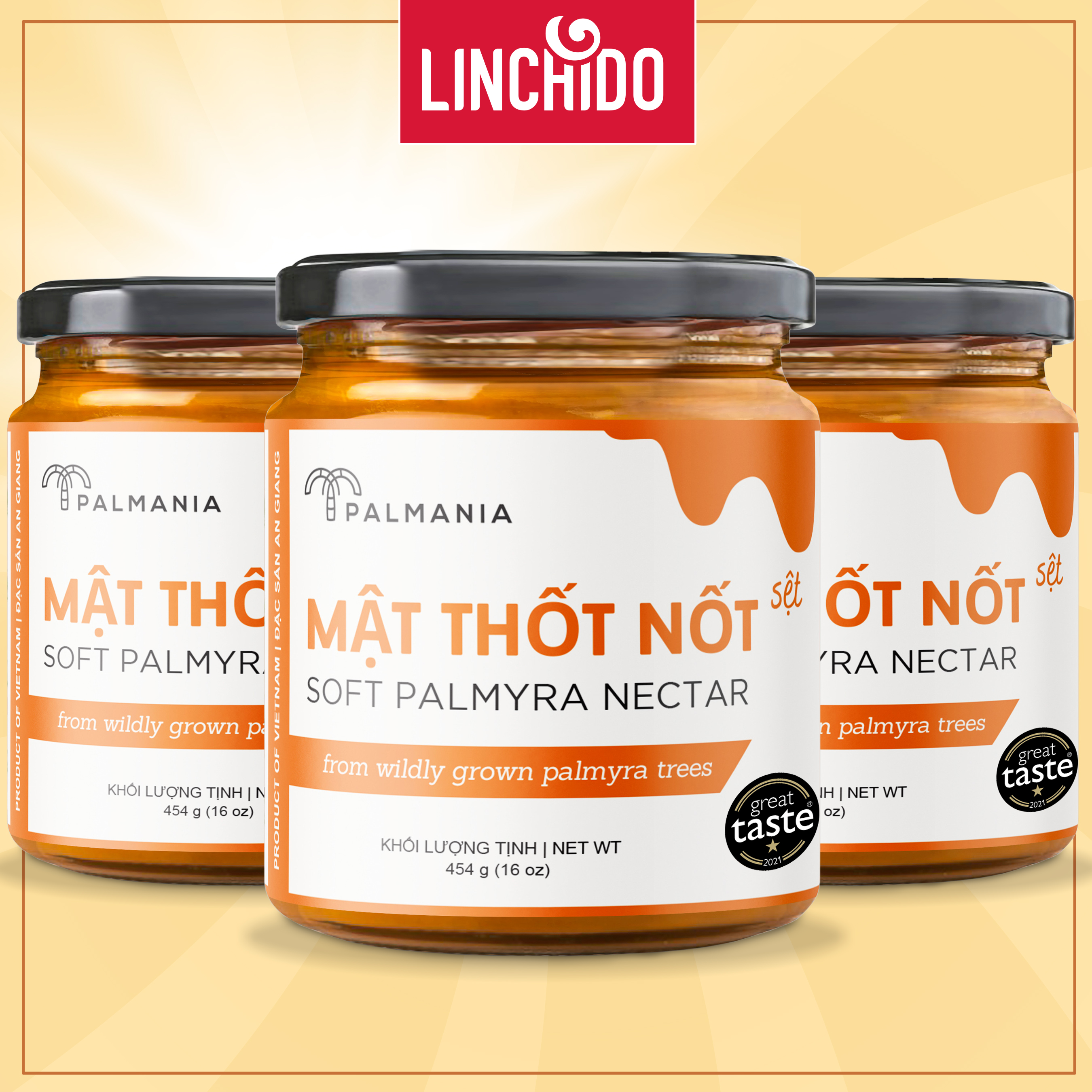 Combo 3 hủ - Mật thốt nốt sệt truyền thống PALMANIA | Nguyên Chất, Tự Nhiên (400 GRAM Hủ PET )