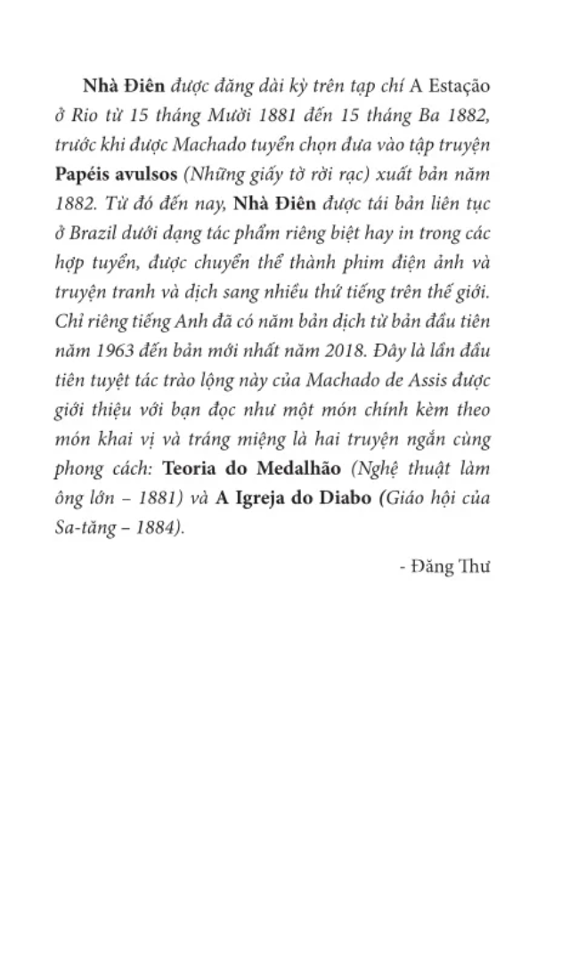Nhà Điên (Tập Truyện Ngắn)