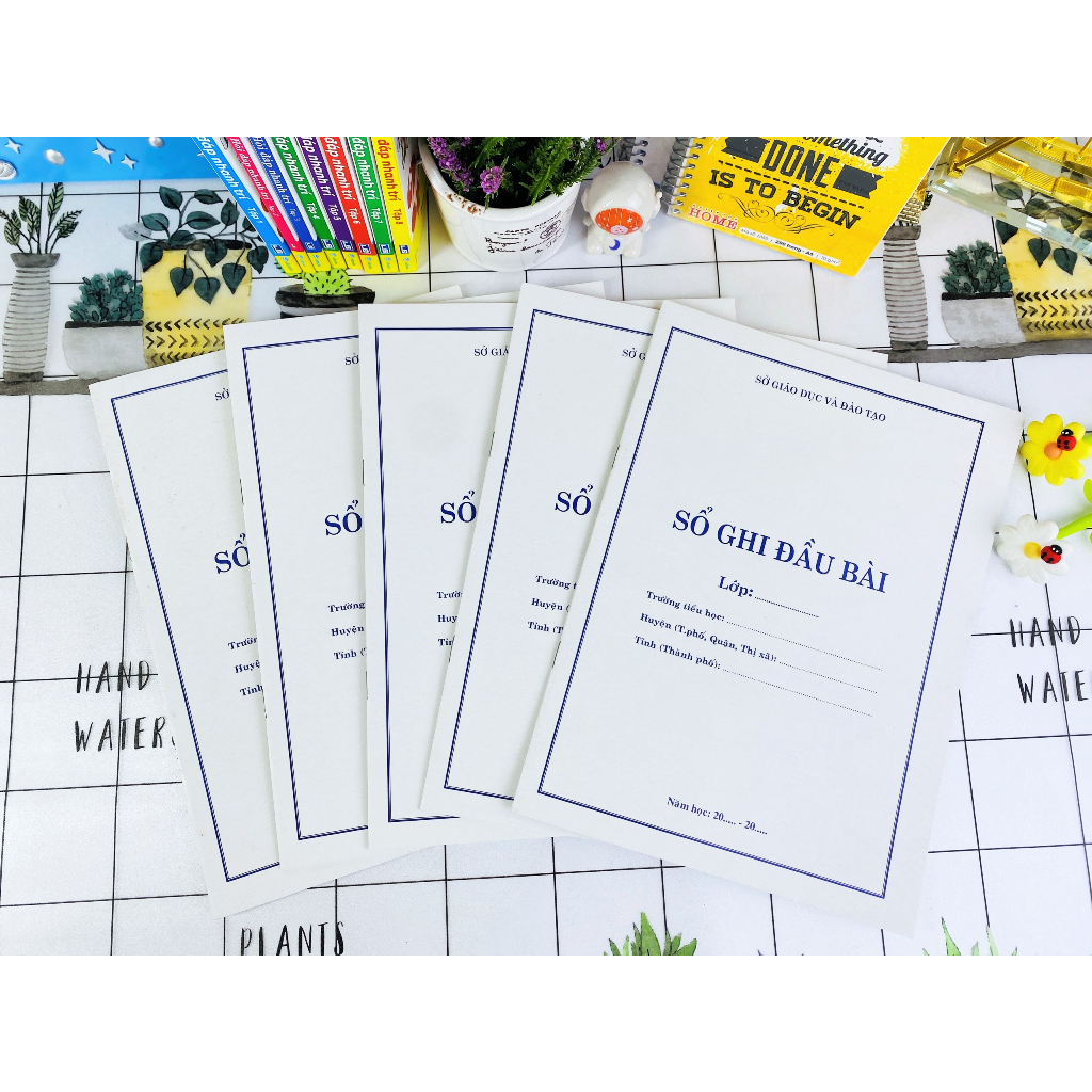 Sách ND - Combo 5 cuốn Sổ ghi đầu bài Tiểu học