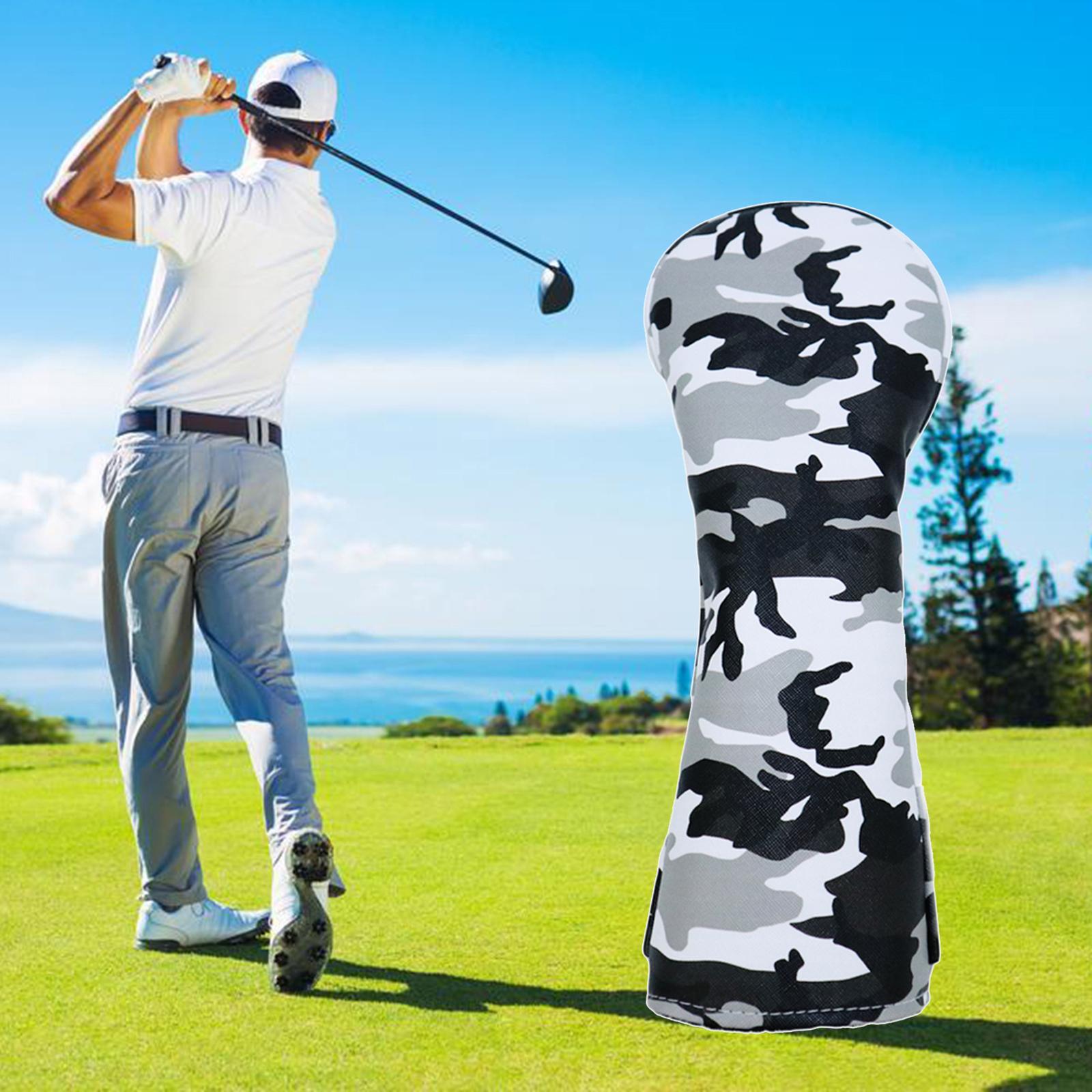 3pcs Golf Head Covers Driver Fairway Wood Hybrid Cover with Number Tag