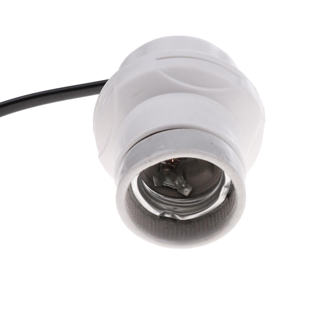 EU-plug E27 Heat Basking Lamp Holder Reptile Infrared Heater Light Socket