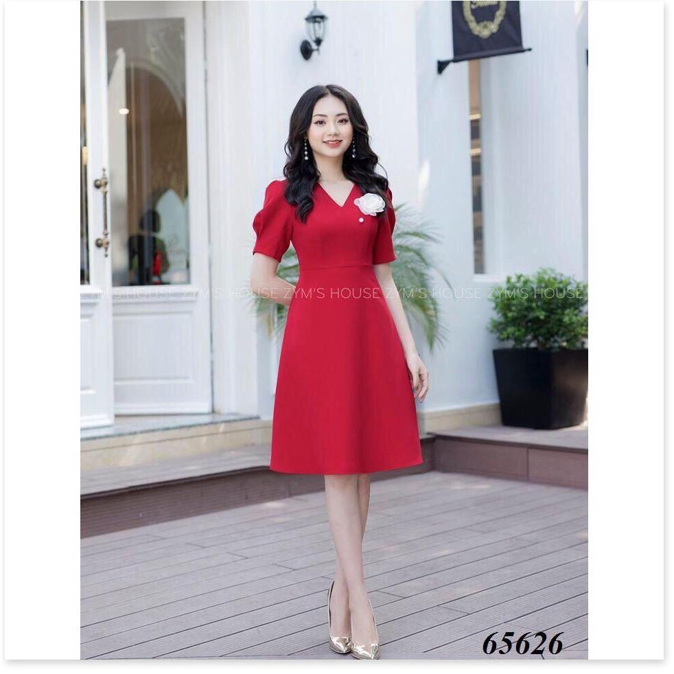 Váy xòe tay con đính bông nhẹ nhàng