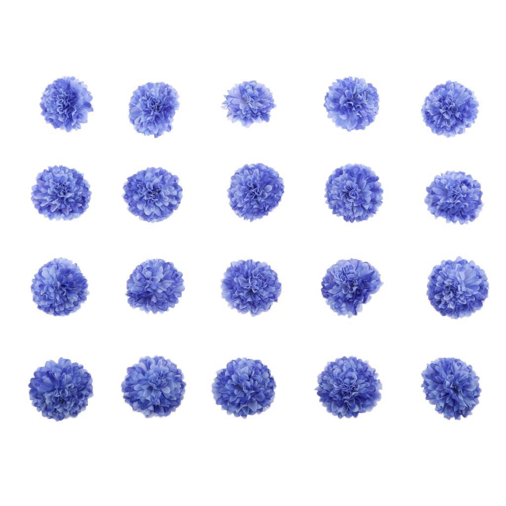20 piece Chrysanthemum Artificial Silk Flower Head Wedding Decor