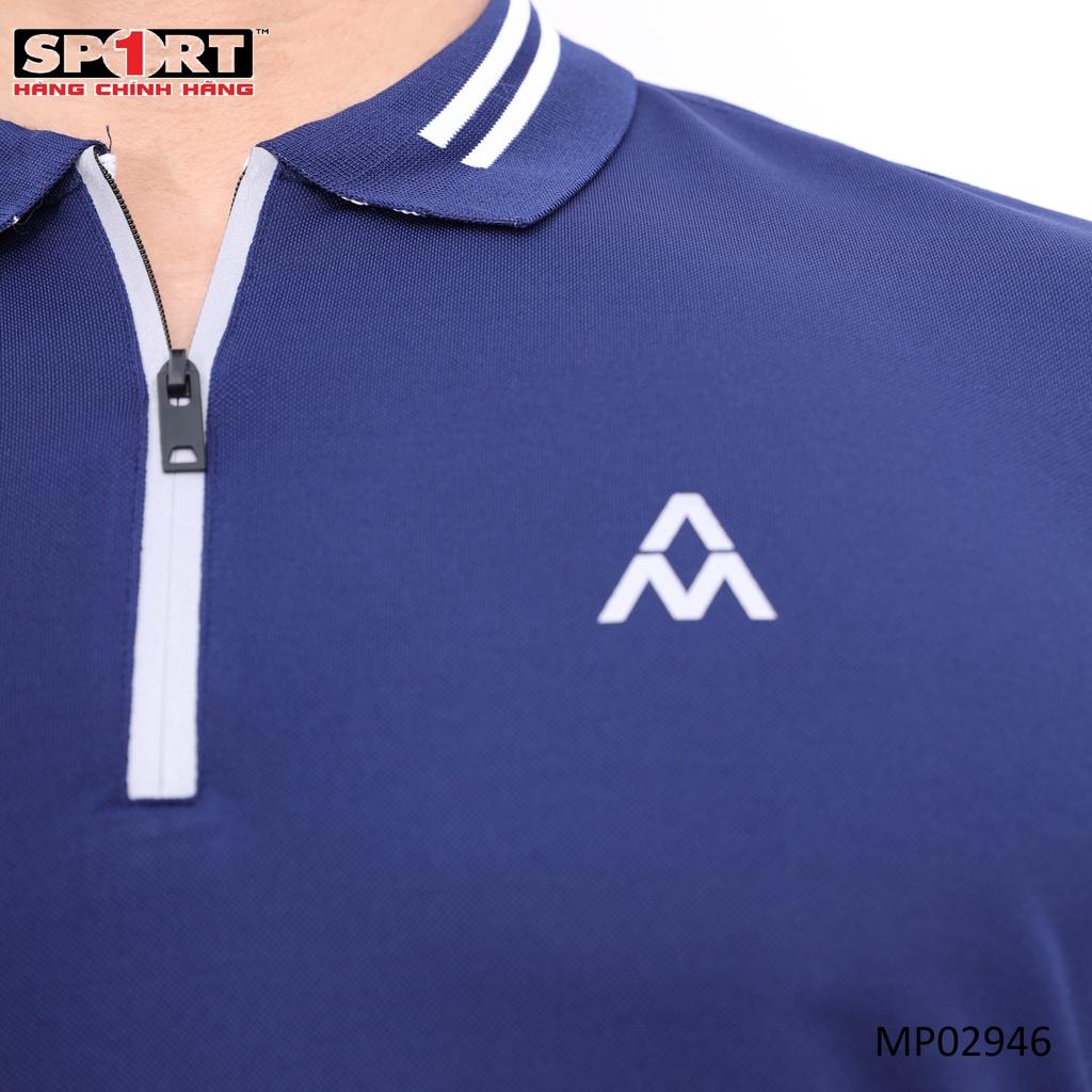 Áo Polo Nam AM MP029 Ngắn Tay Có Cổ Phối 2 Màu Tương Phản Chất Liệu Vải Nhẹ Thấm Hút Mồ Hôi