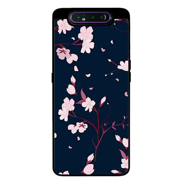 Ốp Lưng Dành Cho Samsung A80 mẫu Hoa Đào - Hàng Chính Hãng