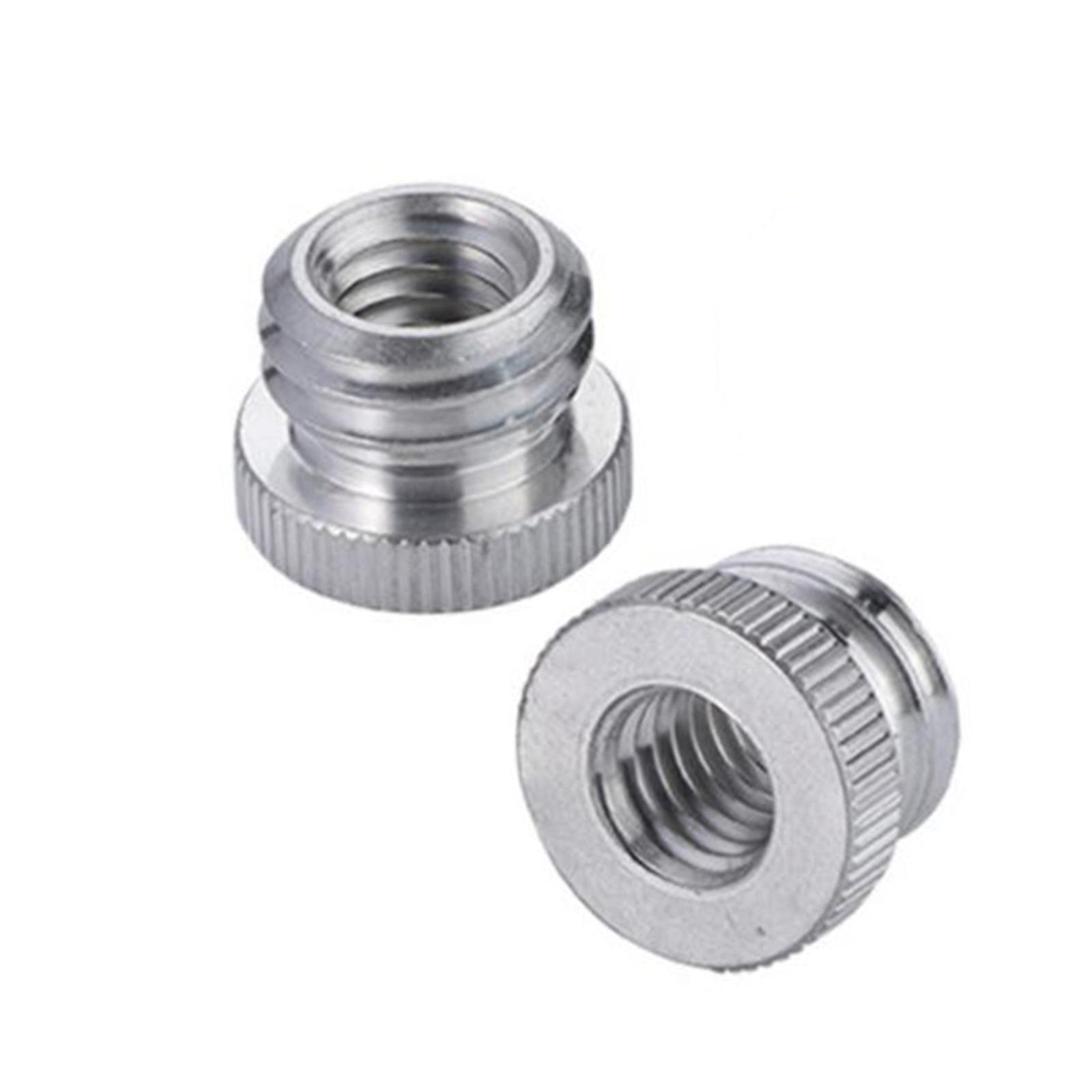 2 Pieces 5/8 inch to 1/4 inch Microphone Screw Accessory for Camera Tripod