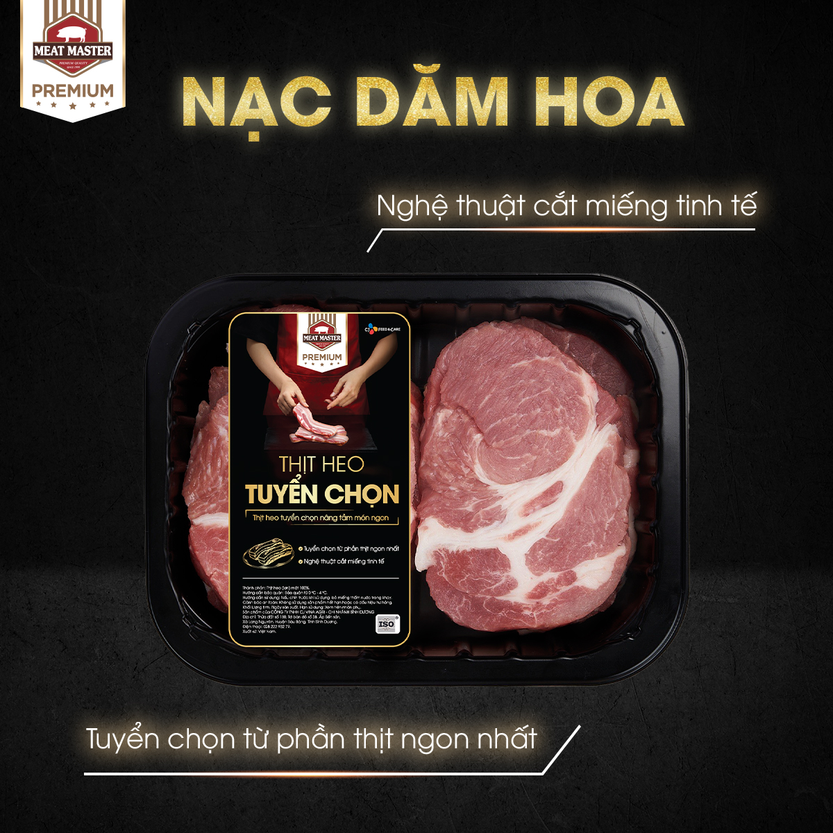 Nạc dăm hoa Meat Master  (400g/khay)