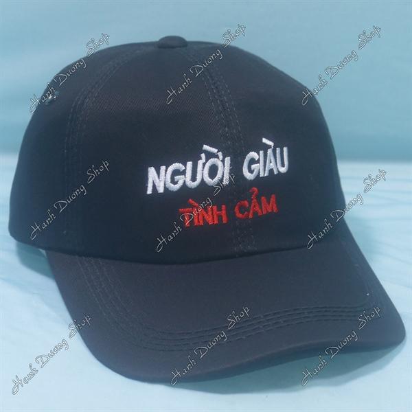 Set Nón Cặp Bucket & Cap Người Giàu Tình Cảm (NGT01);(NGK01) - Combo Người Giàu Tình Cảm