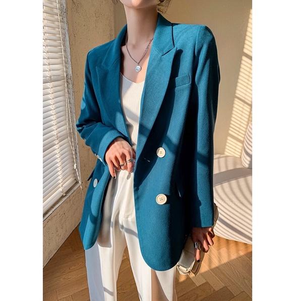 Áo Blazer- Áo Vest Dáng Suông 2 Lớp Hàng Thiết Kế Thương Hiệu Quynh Design